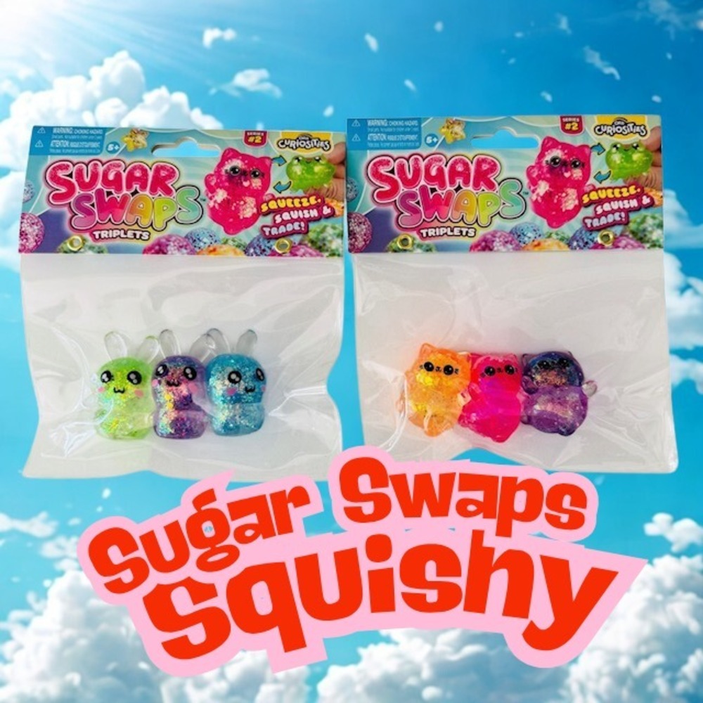 Viral Sugar Swaps Triplets Squishy Squeezy Bunnies and Cats Tic‎ Tok Orb